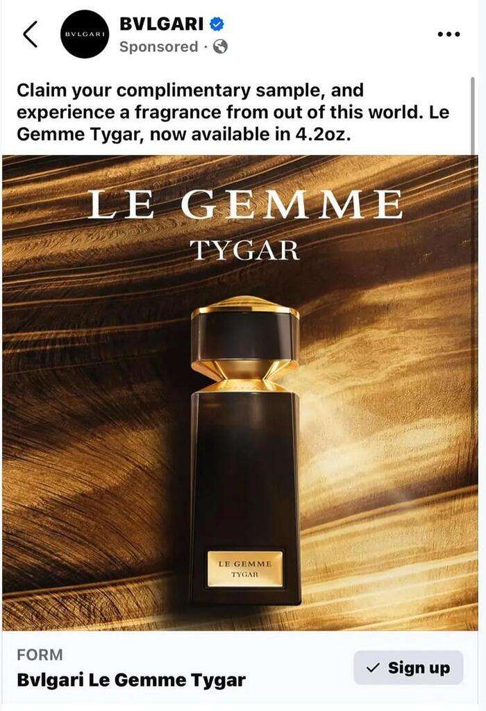 Free Bvlgari Le Gemme Tygar Sample