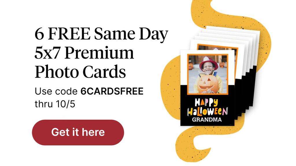 Get 6 Free 5”X7” Photo Cards At Walgreens + Free In-Store Pickup! (Exp. 10/5/2024)