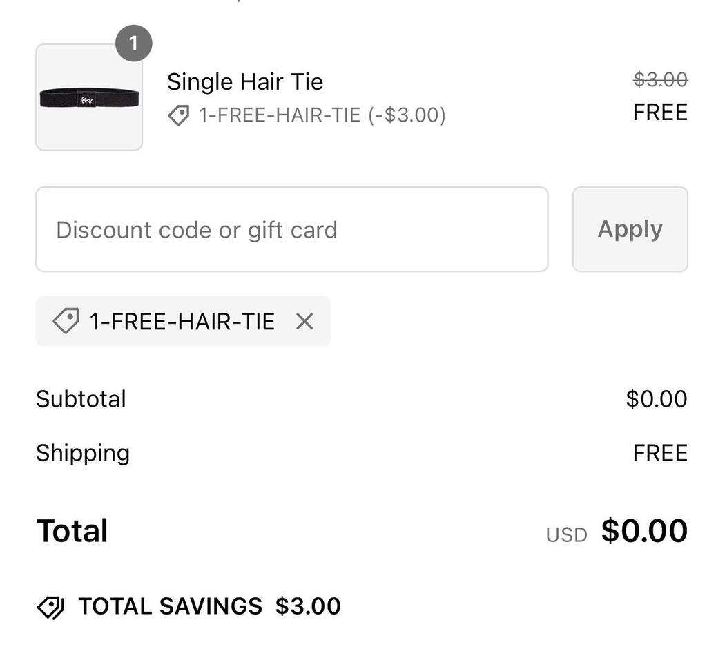 Free Single Hair Tie From The Longhairs – Free Shipping Included!