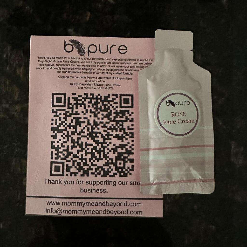 Free Bpure Rose Day+Night Miracle Face Cream Sample!