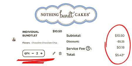 Buy One Get One Free Bundtlets At Nothing Bundt Cakes