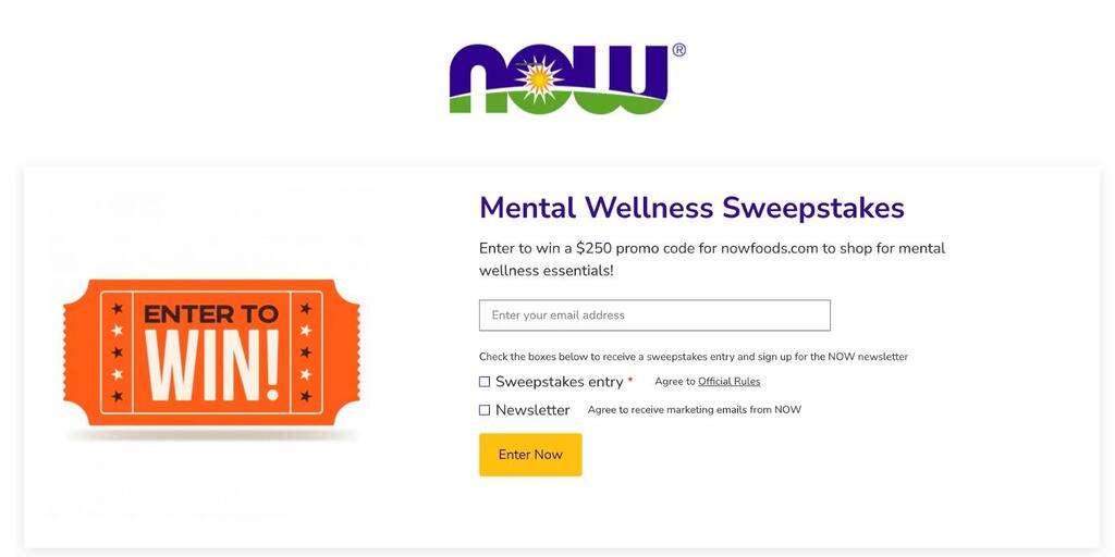 If You’re Looking To Enhance Your Mental Wellness Routine, Here’s An Exciting Opportunity To Do Just That! Now Foods Is Hosting The Mental Wellness Sweepstakes, Where You Can Enter For A Chance To Win A $250 Promo Code To Shop For Mental Wellness Essentials At Nowfoods.com.