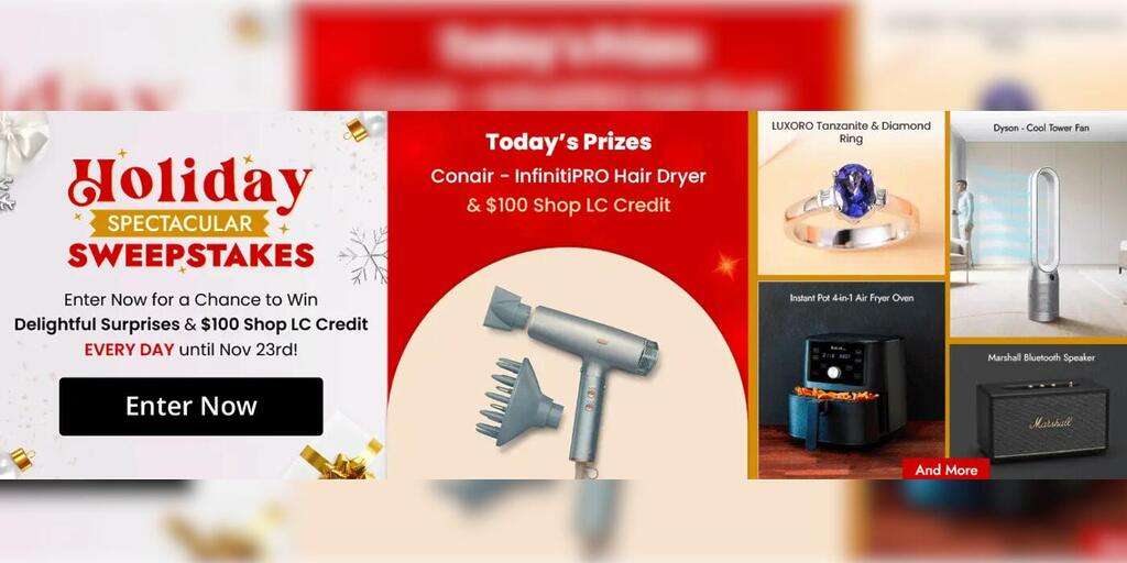 Shop Lc Holiday Spectacular Sweepstakes: Win A New Prize Every Day!