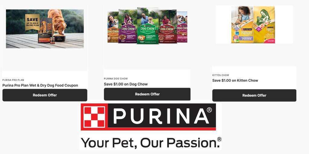 Get Tons Of Free Purina Coupons For Cat And Dog Food ($20 Value)