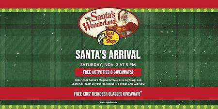 Free Santa’s Wonderland Event At Bass Pro Shops