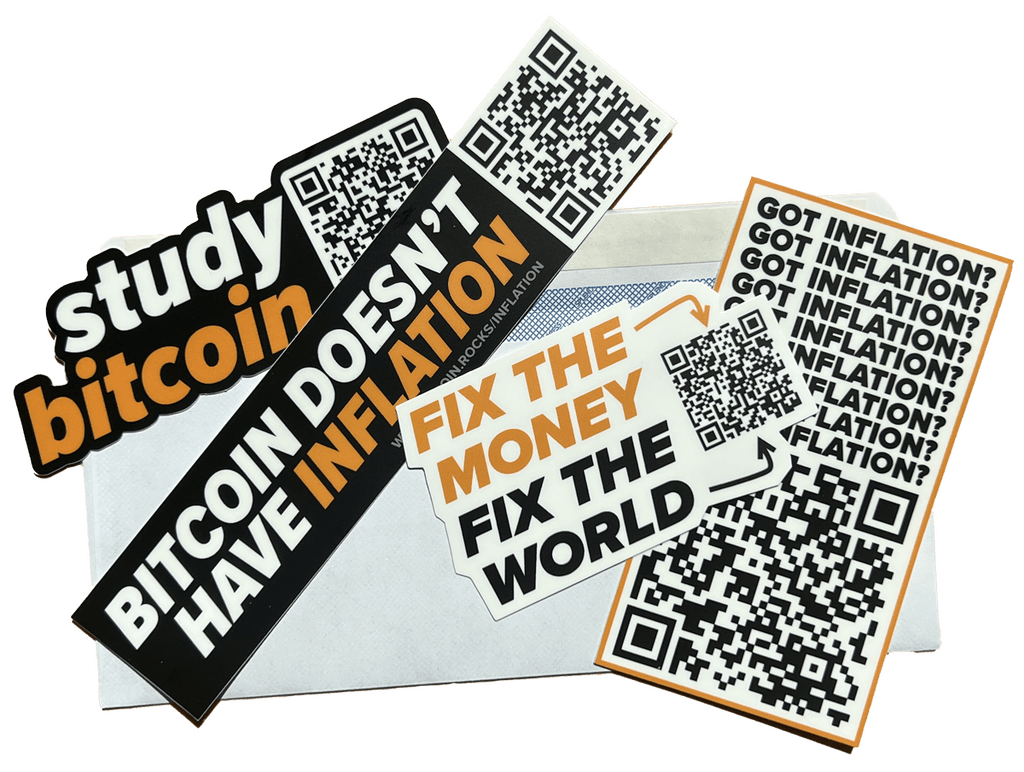 Free Bitcoin Sticker Pack – Choose From Two Designs!