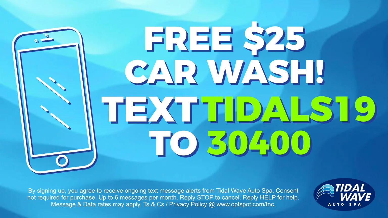 Free $25 Car Wash At Tidal Wave Auto Spa