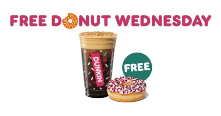 Free Donut Every Wednesday At Dunkin' + Exclusive Deals For Rewards Members