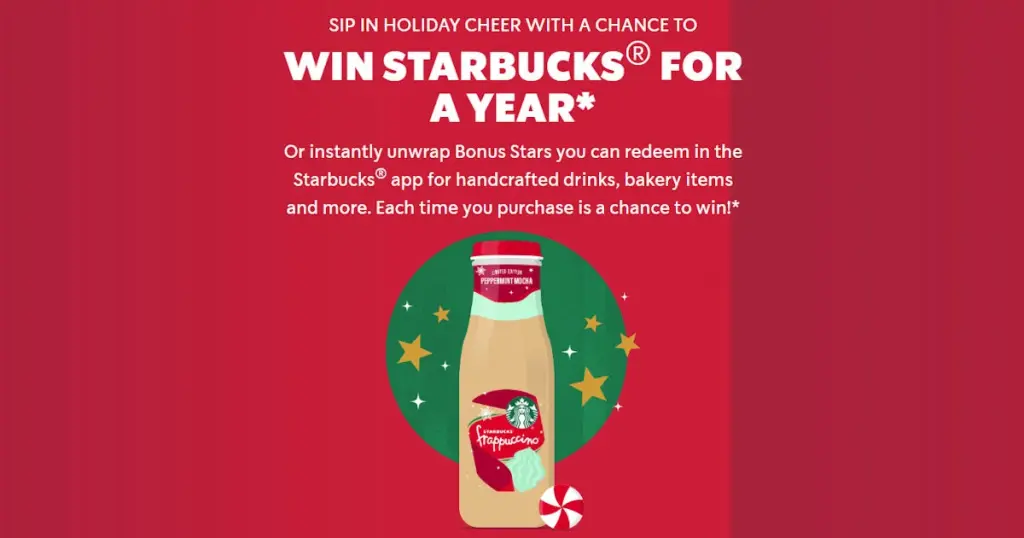 Starbucks Uncap, Scan, &Amp; Win Sweepstakes: Your Chance To Win Starbucks For A Year!