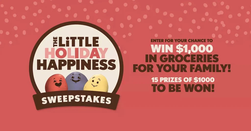 Win A $1,000 Grocery Store Gift Card – Enter The Little Holiday Happiness Sweepstakes!