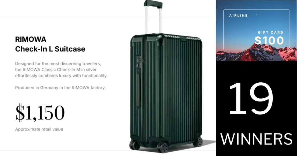 Roame Giveaway - Win A Rimowa Essential Check-In L Cabin