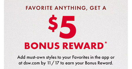 Snag A Free $5 Bonus Reward At Dsw For A Limited Time!