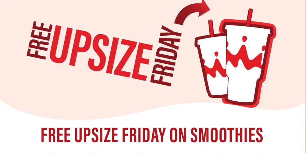 Free Upsize Friday At Smoothie King – Today Only!