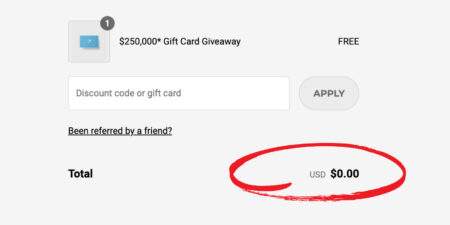 Gymshark’s $250,000 Gift Card Giveaway (2 Hours Only)