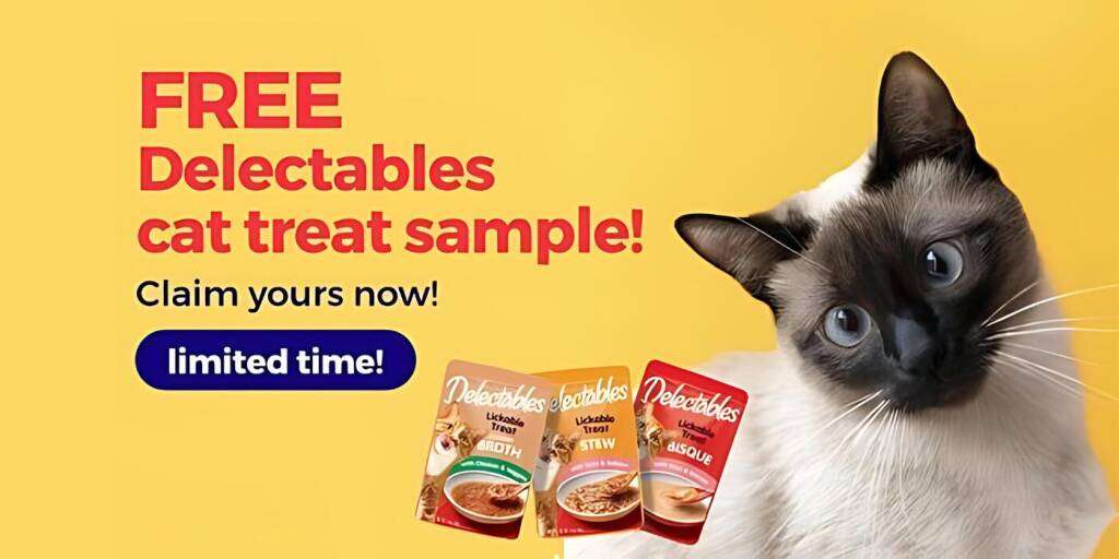 Get 6 Free Delectables Cat Treat Samples Delivered To Your Door!