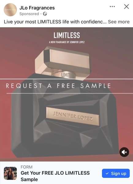 Free Jlo Limitless Perfume Sample