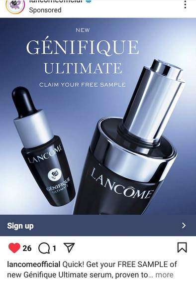 Free Sample Of Lancôme Advanced Génifique Ultimate Serum