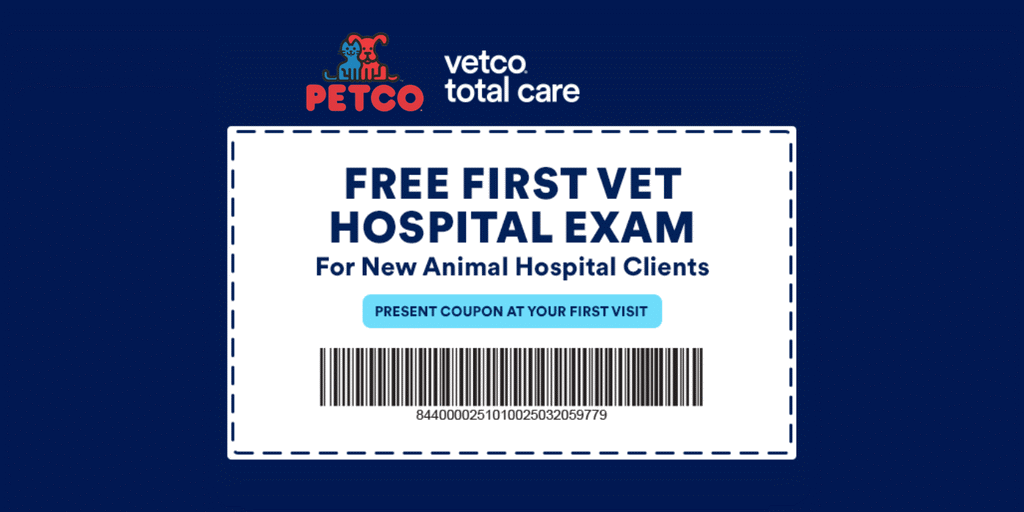 Free First-Time Vet Exam At Petco Vetco Total Care