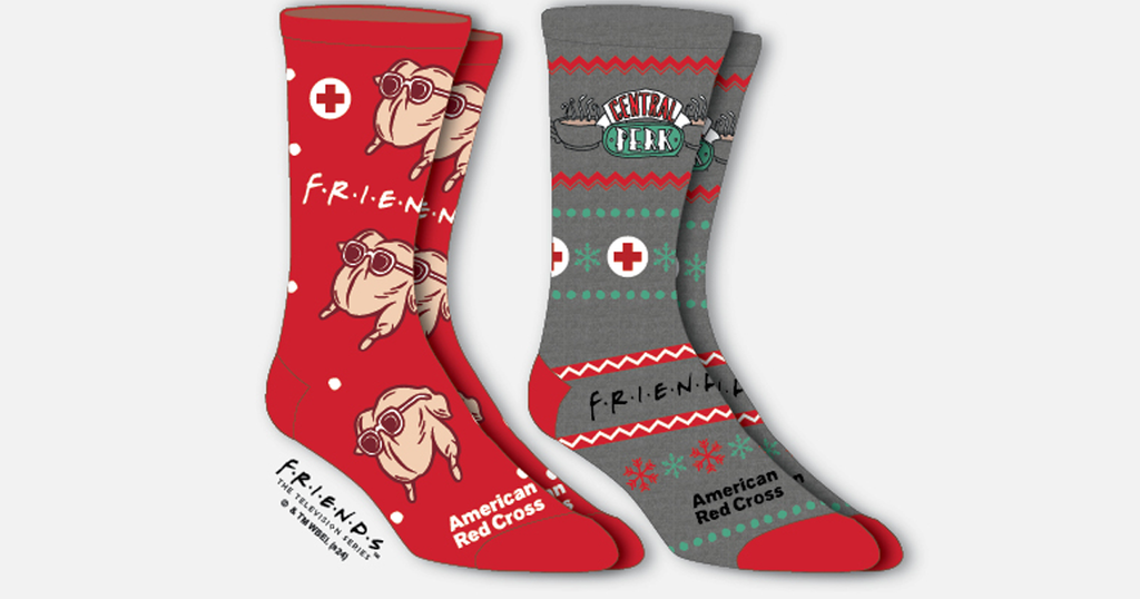 Get Two Free Custom Pairs Of Friends Socks From American Red Cross