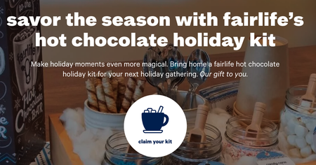 Free Fairlife Hot Chocolate Holiday Kit – While Supplies Last!