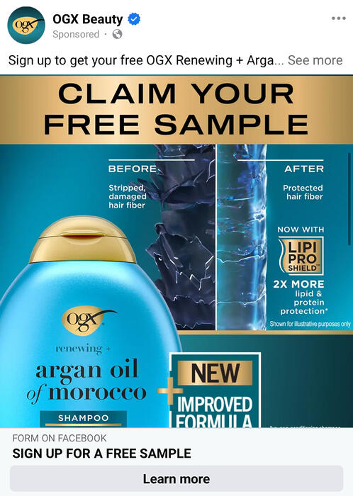 Free Samples Of Ogx Argan Oil Of Morocco Shampoo &Amp; Conditioner