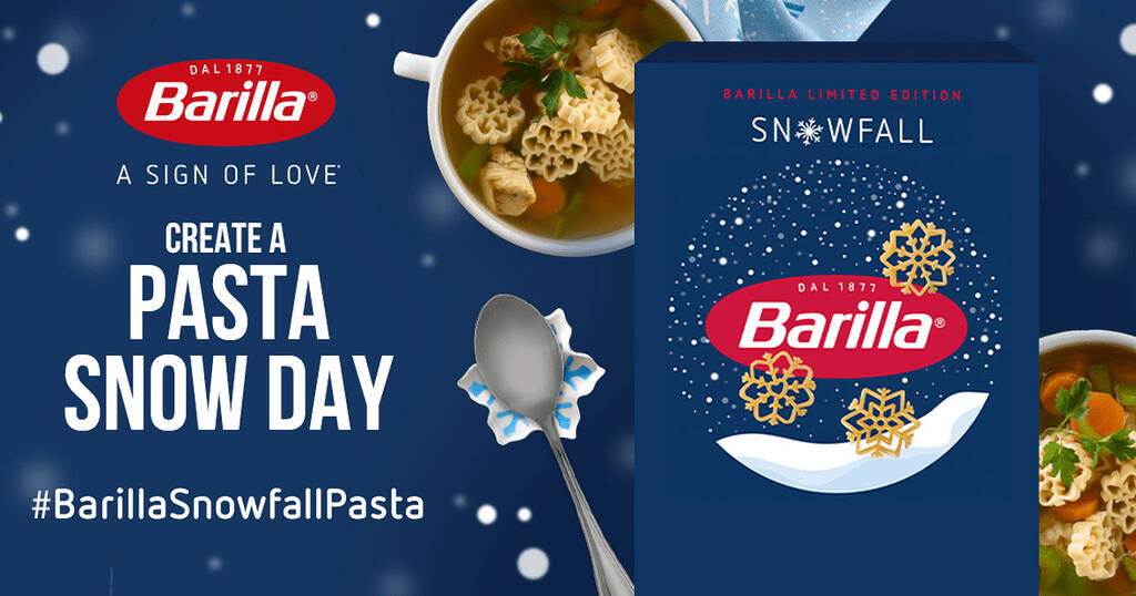 Apply To Host A Barilla Create A Pasta Snow Day Party