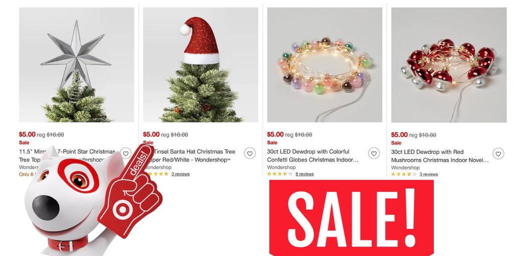 Christmas Decorations Starting At Just $5 At Target