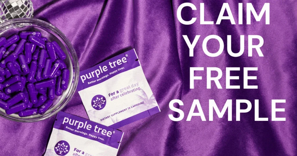 Free Sample Of Purple Tree Post-Celebration Wellness Supplements