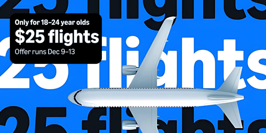 18-24 Year Old Students Can Fly Home For Only $25