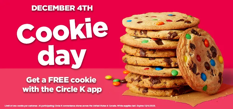 Celebrate National Cookie Day With A Free Cookie At Circle K (Dec 4Th)