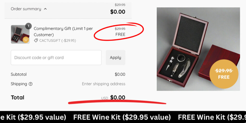 Free Complimentary Beverage Tool Gift Set From Swirl