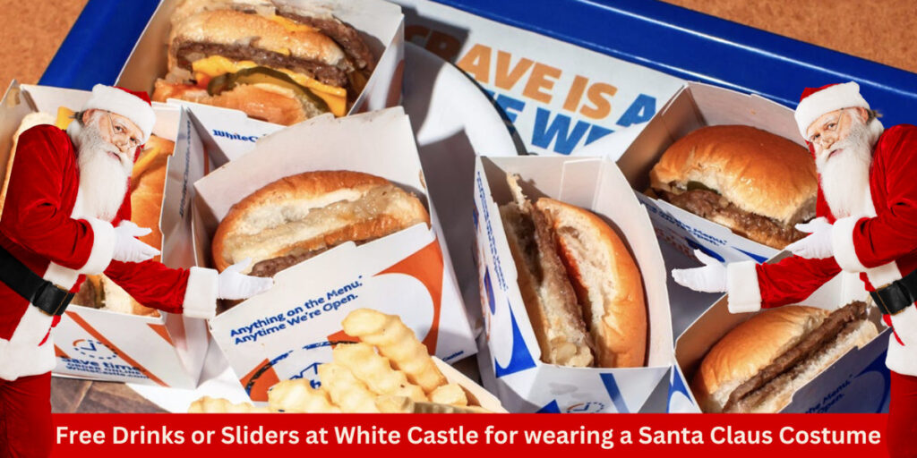 Free Food At White Castle For Wearing A Santa Claus Costume