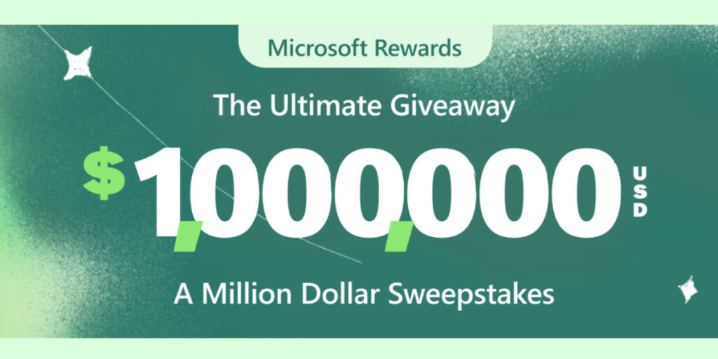 Win $1,000,000 In Cash From Microsoft Giveaway!