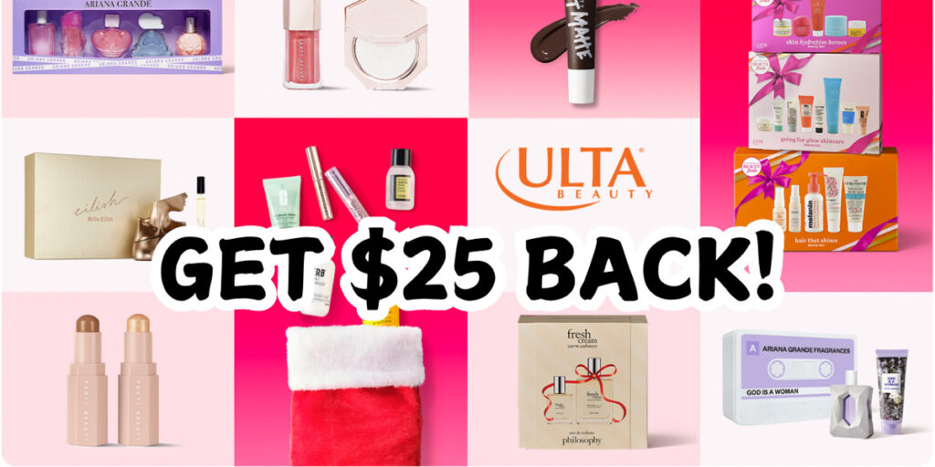 Free $25 To Spend At Ulta Beauty After Cash Back!