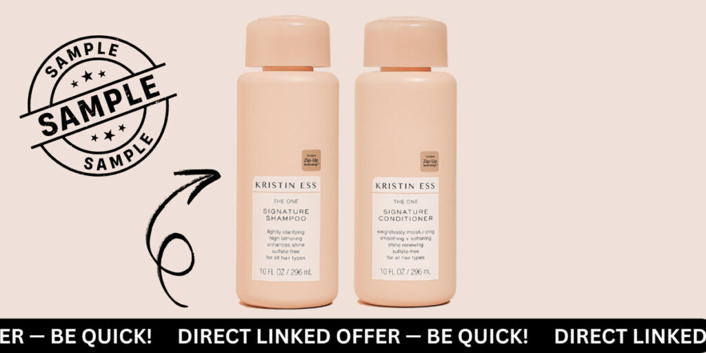 Run! Free Kristin Ess Hair Shampoo &Amp; Conditioner Samples