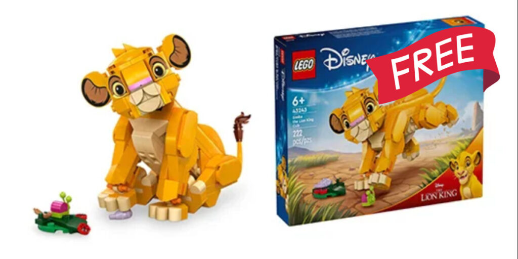 Free Lego Simba The Lion King Set With Topcashback Offer!