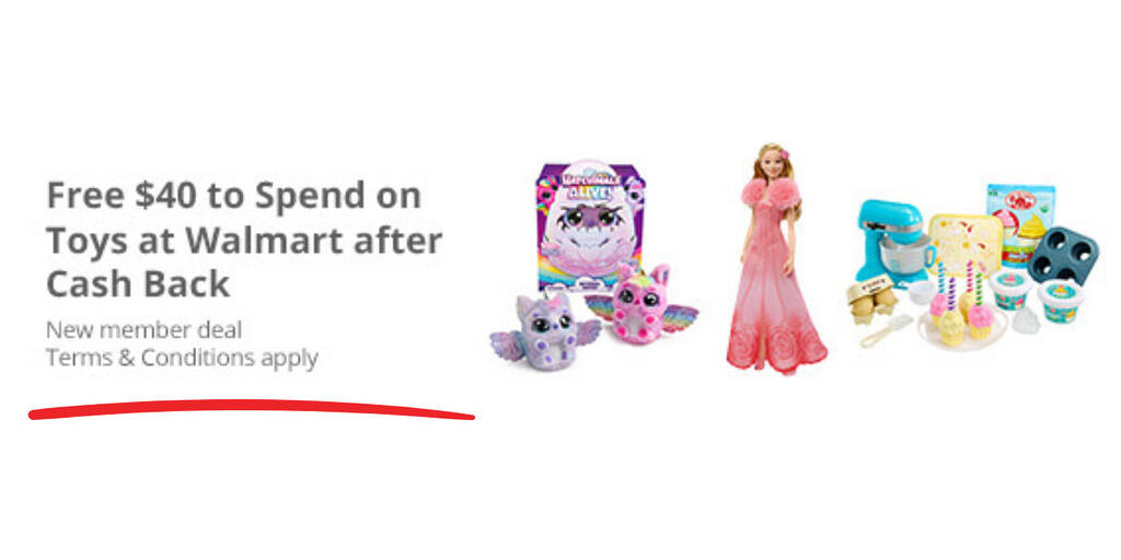 Spend $40 On Toys At Walmart And Get $40 Cash Back!