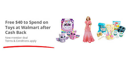 Spend $40 On Toys At Walmart And Get $40 Cash Back!