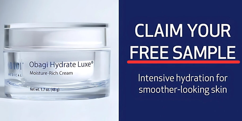 Looking For Premium Skincare? You’re In Luck! Obagi Medical Is Offering Free Samples Of Their Hydrate Luxe Moisture Rich Cream Through Sponsored Ads On Social Media. This Luxurious Moisturizer Is Formulated To Deliver Intense Hydration And Is Perfect For Dry Or Sensitive Skin.