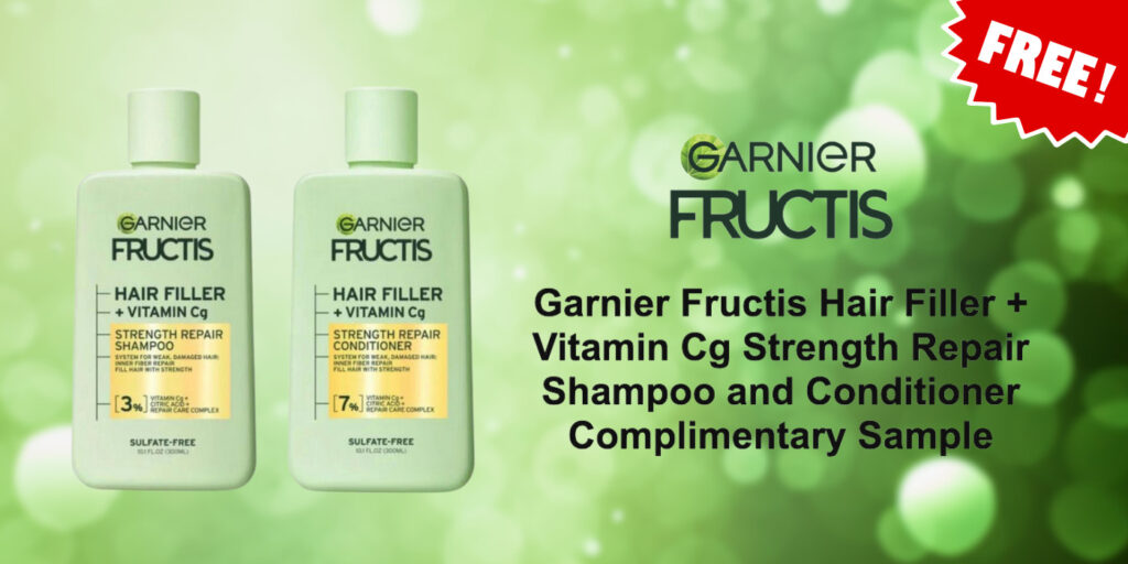 Free Garnier Fructis Hair Filler + Vitamin Cg Strength Repair Sample!