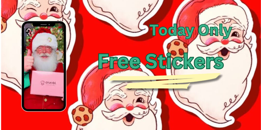 Get A Free Crumbl Santa Sticker With Your Purchase – December 11Th Only