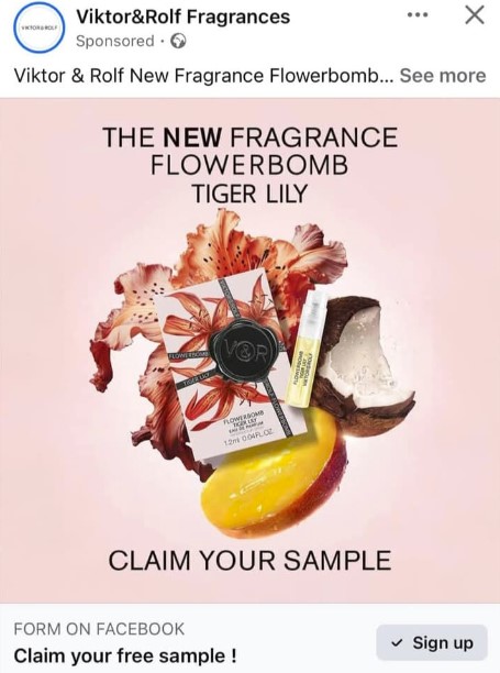 Free Sample Of Viktor &Amp; Rolf Flowerbomb Tiger Lily Perfume!