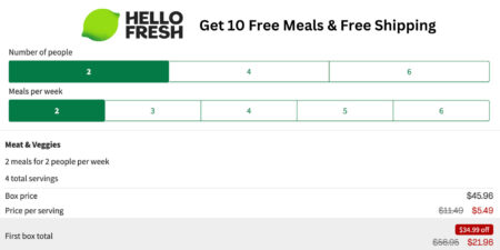 Hello Fresh: Free Add-On For Life + 10 Free Meals &Amp; Free Shipping!