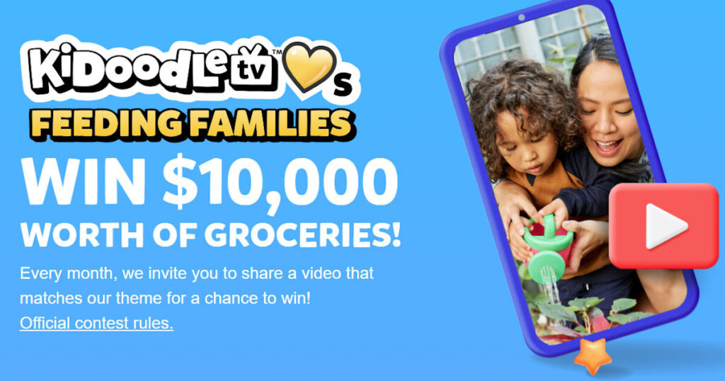 Win $10,000 In Groceries With Kidoodled!