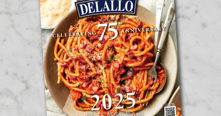 Get A Free 2025 Delallo Recipe Calendar – W/Free Shipping!