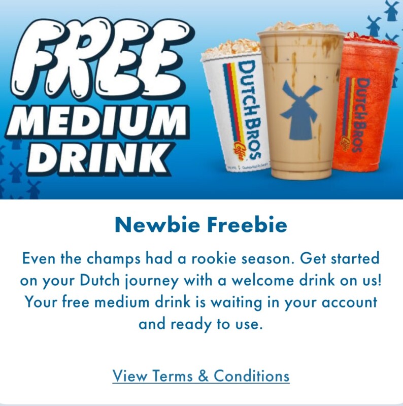 Free Medium Drink From Dutch Bros For A Limited Time