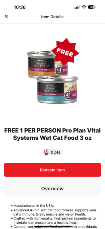 Cat Owners, Don’t Miss This Fantastic Opportunity To Snag A Free Can Of Purina Pro Plan Vital Systems Wet Cat Food! Thanks To The Mypurina Perks Program, You Can Claim A Coupon For This High-Quality, Nutrition-Packed Wet Cat Food. Follow The Steps Below To Claim Your Freebie Before It’s Gone!