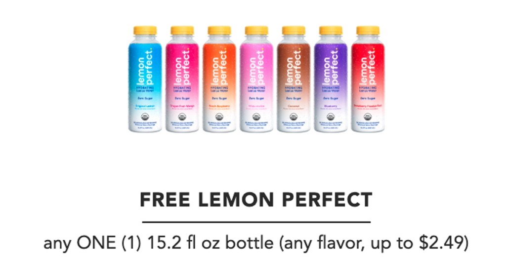 Free Lemon Perfect Drink After Cash Back