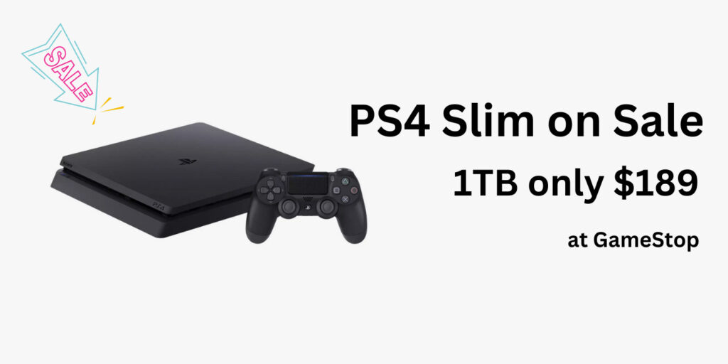 Sony Playstation 4 Slim 1Tb Console On Sale For Only $189 At Gamestop!