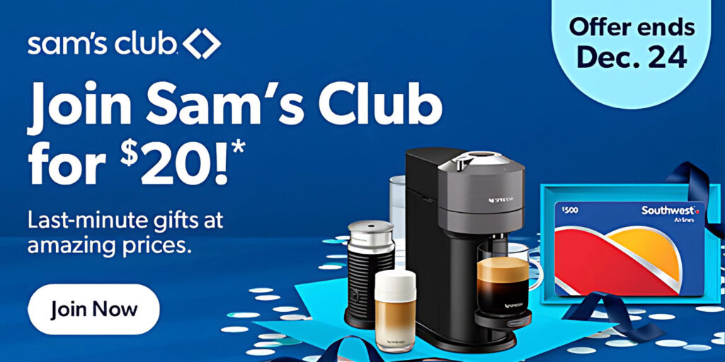 New Sam’s Club Membership Offer – Join For Just $20!